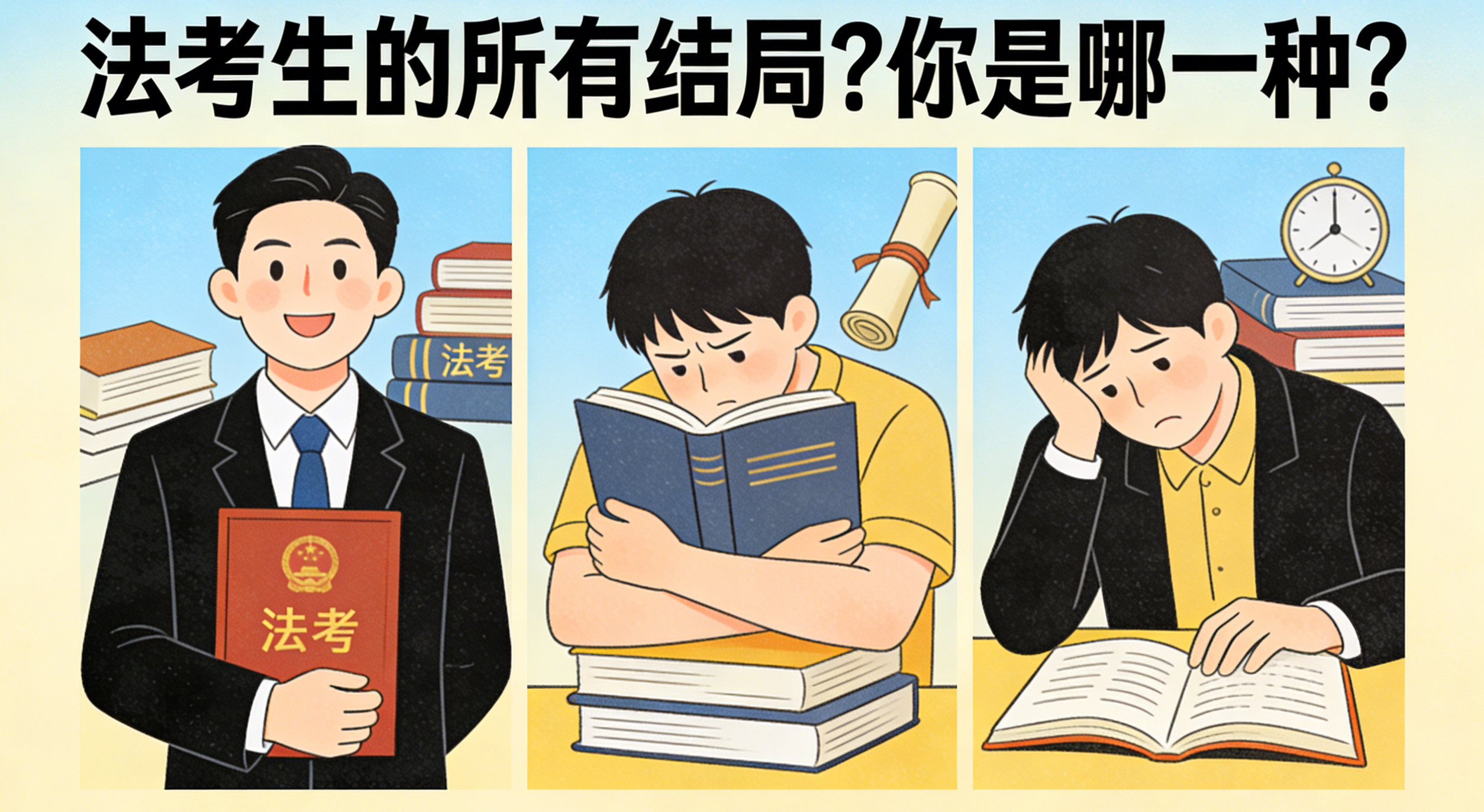 法考生的所有結(jié)局?你是哪一種?