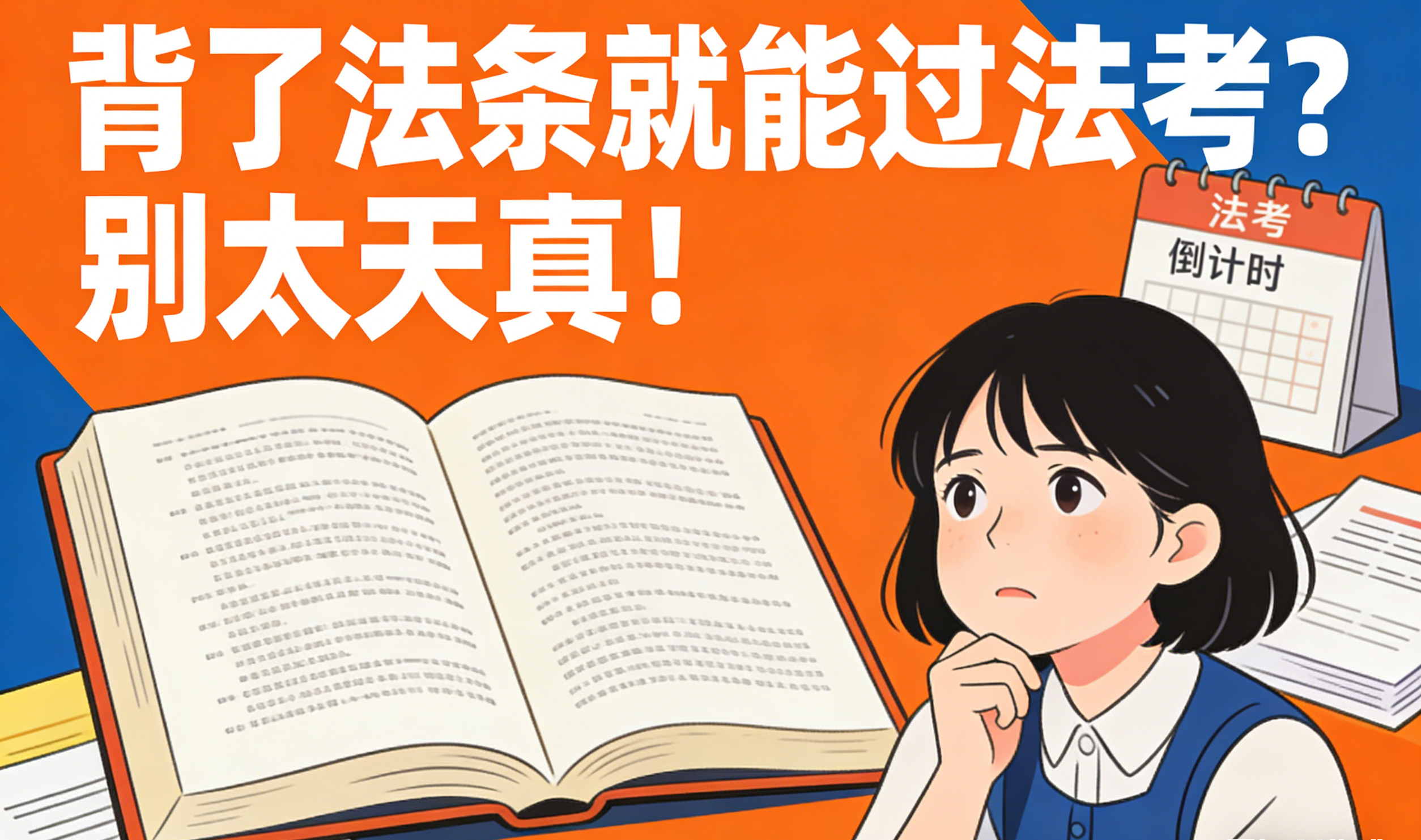 背了法條就能過法考?別太天真!